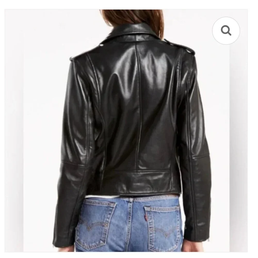 Levi's Sheep Leather Moto Jacket - Picture 7 of 16
